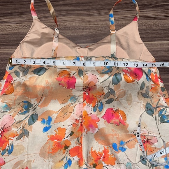 Frankly Apparel silky watercolor floral tank top. - Picture 5 of 15